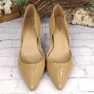 Michael Kors d'Orsay Patent Leather Pointed Toe Pump